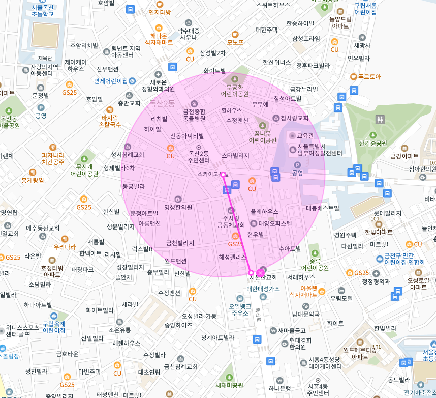 서울특별시 남부여성발전센터 인근 주차장 | 월주차 정기권 | 금천구청역 독산역