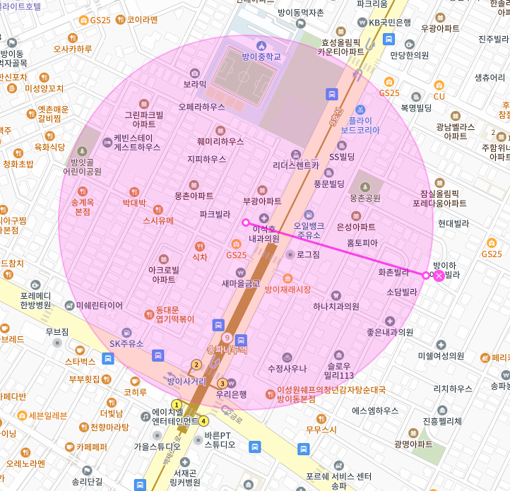 송파구 방이동 송파나루역 한성백제역 월주차 ㅣ 전일제 ㅣ 1시간 370원