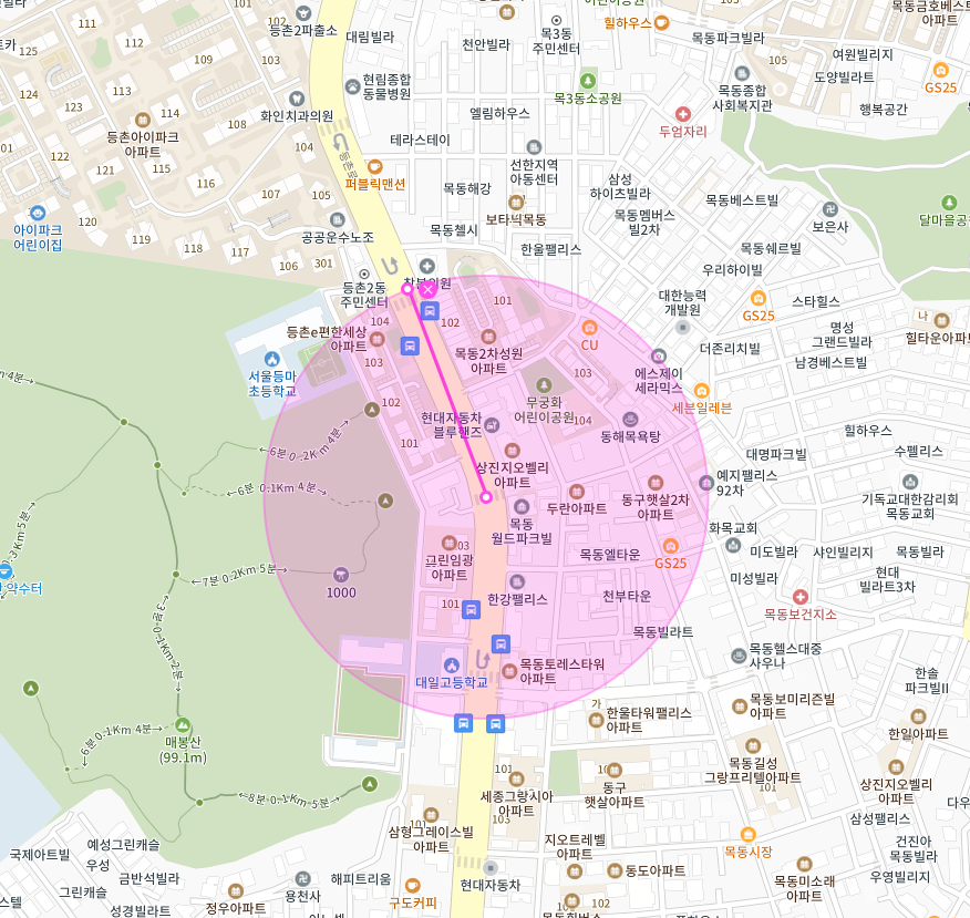 매봉산 인근 주차장 | 월주차 정기권 | 양천구 목동 등촌역