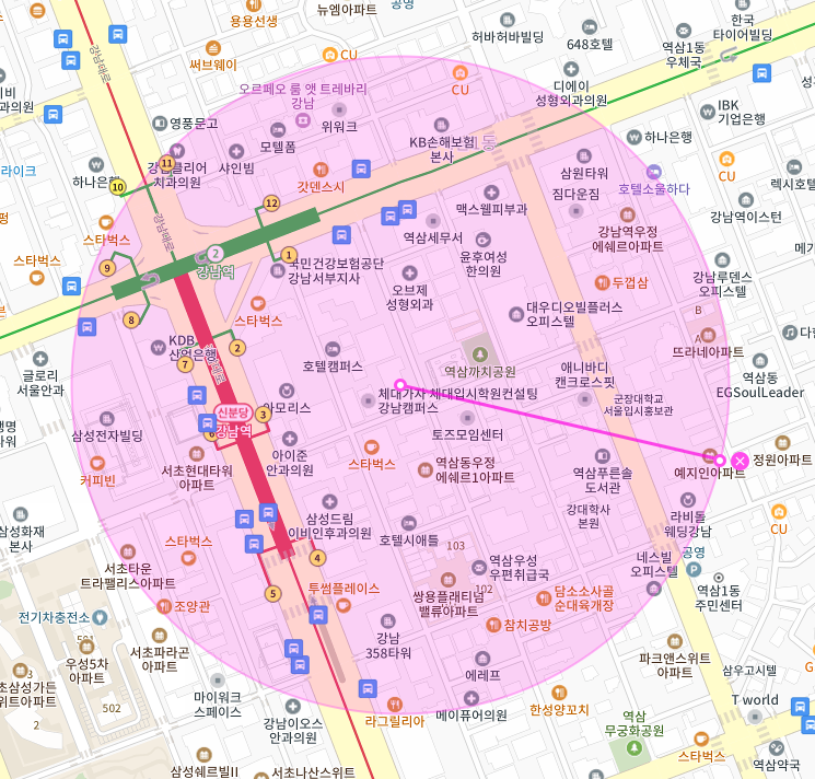 강남역 월주차 ㅣ 하루 9,800원 ㅣ 강남역 도보 5분