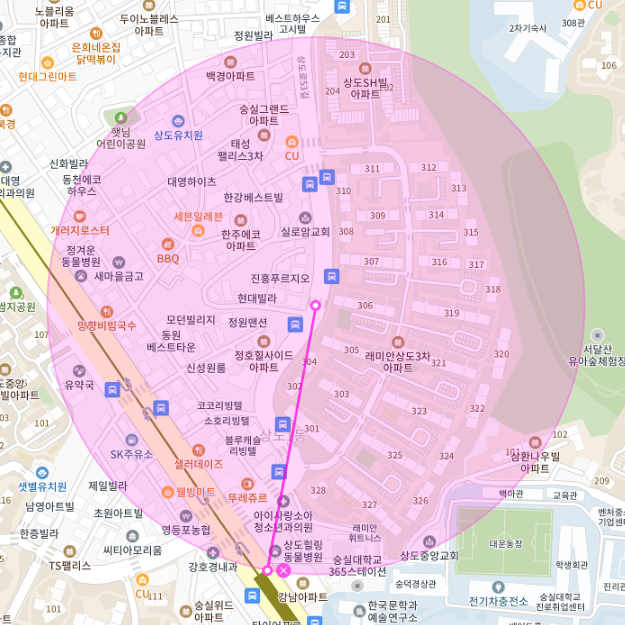 동작구 상도동 월주차 주차장 | 숭실대입구역 6분 거리 | 평일 주간제