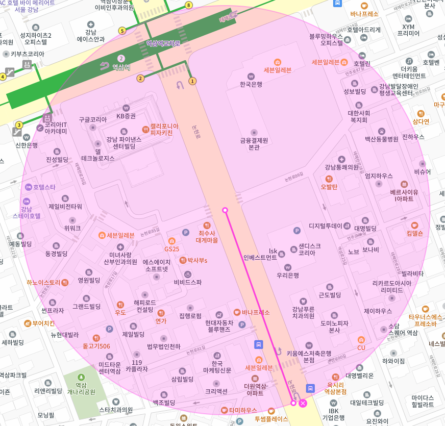 🌹 강남구 역삼동 역삼역 건물 사이에 피어난 신규 주차장