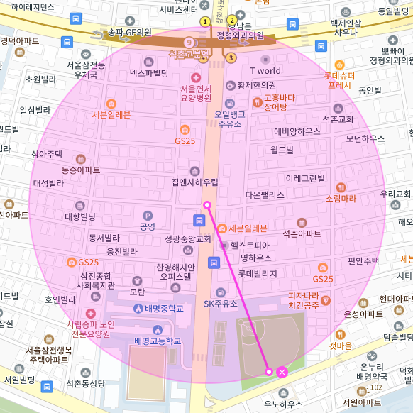송파구 석촌동 월주차 | 석촌고분역 4분 거리 주차장 | 평일 주간제