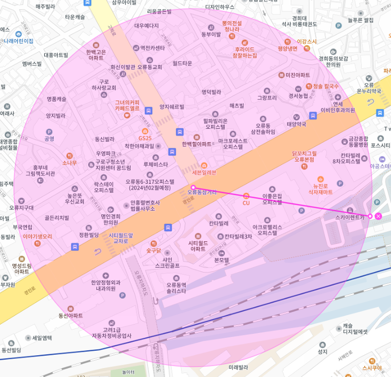 오류동 주차장 여기서 찾으세요 | 구로구 오류동역 인근 월주차 | 평일 주간제