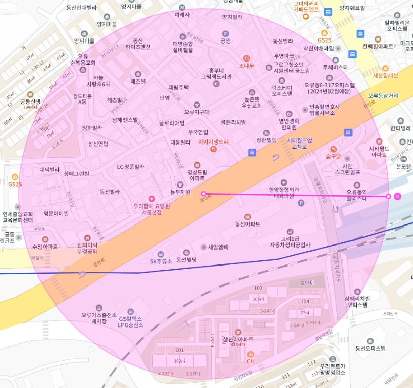 오류동역 공영주차장 못 찾았다면 | 구로구 오류동 월주차 | 평일 주간제