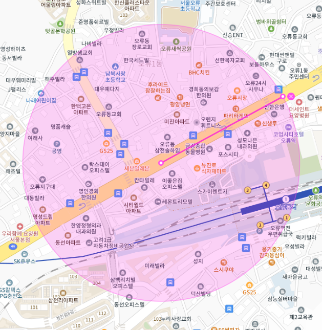 오류동 주차장 찾아드려요 | 주만사 구로구 오류동 월주차 | 평일 주간제