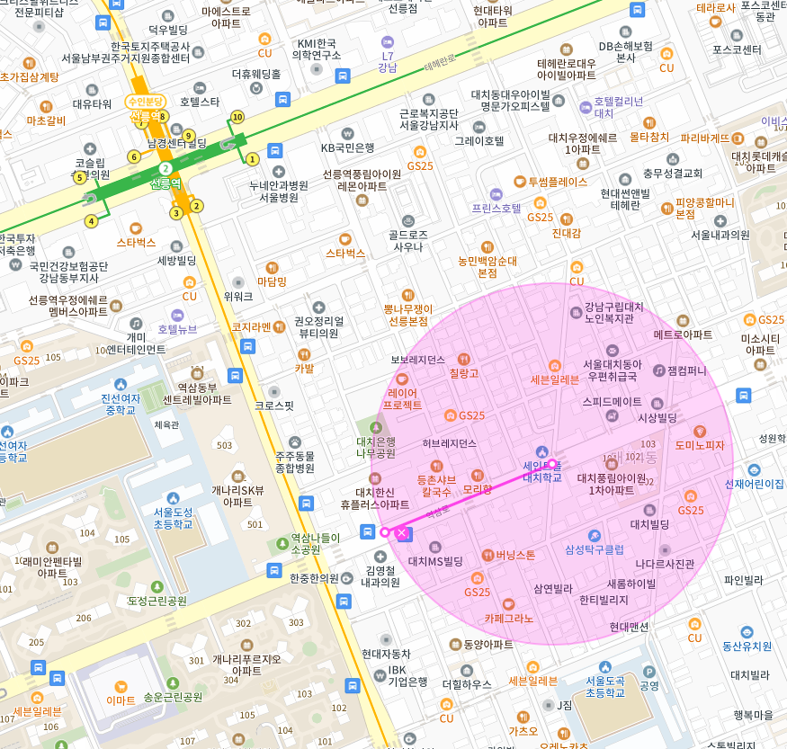 강남구 대치동 선릉역 인근 신규 월주차장 소개해드립니다 (따란)