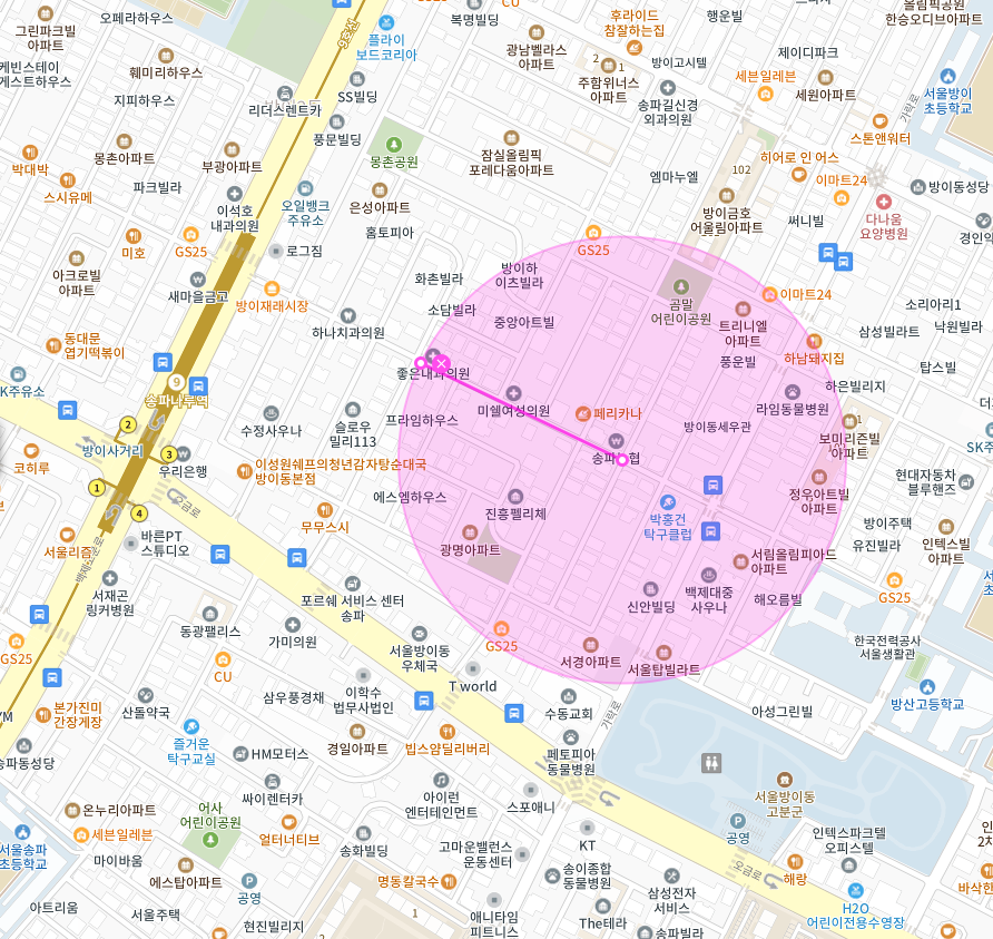 방산고등학교 인근 주차장 | 월주차 정기권 | 송파구 방이동 송파나루역