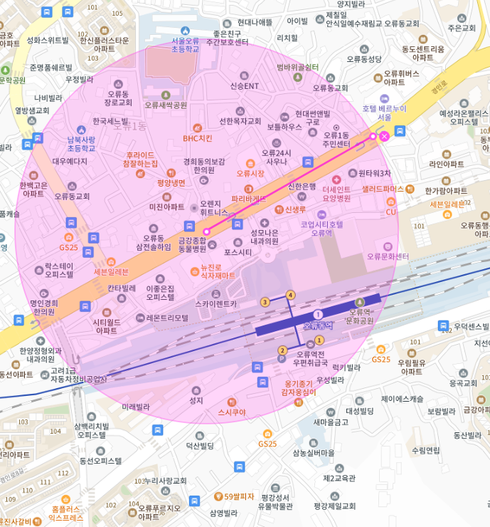 구로구 주차장 찾아드려요 | 주만사 오류동 오류동역 인근 월주차 | 평일 주간제