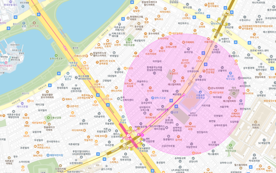 석촌호수 공영주차장 자리 없으면? | 주만사 송파구 송파동 월주차 | 평일 주간제