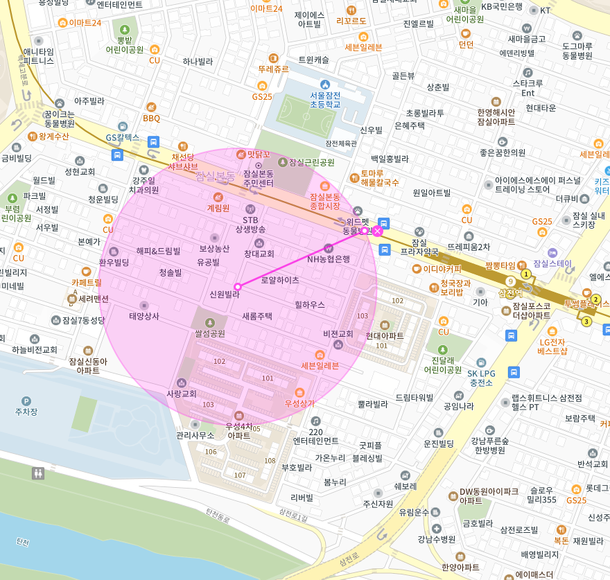 잠실유수지 인근 주차장 | 월주차 정기권 | 송파구 잠실동 삼전역