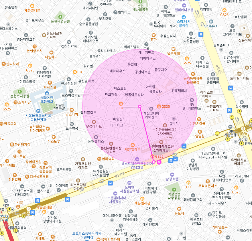 강남구 논현동 언주역 신논현역 인근 주차장 | 월주차 정기권 | 전일제