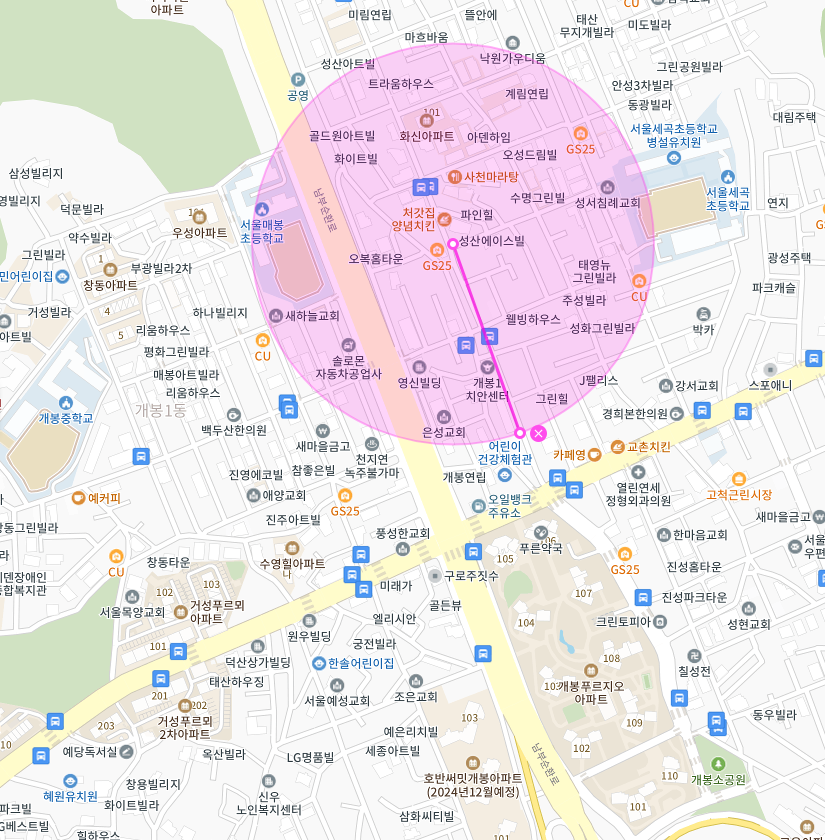 매봉초등학교 인근 주차장 | 주만사 월주차 | 구로구 고척동