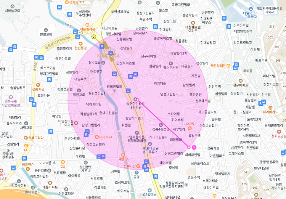 정릉동 월주차│서울시 성북구 정릉동│북한산보국문역 역세권 월주차장