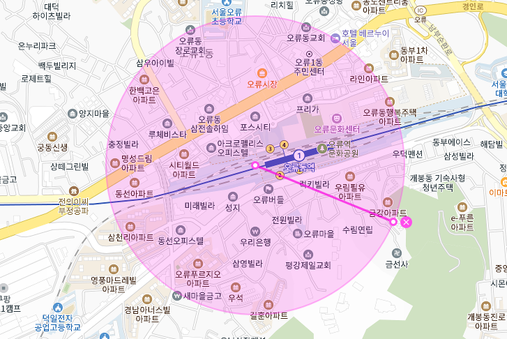 오류동역 월주차│3번 출구 도보 7분│단돈 10만원!★