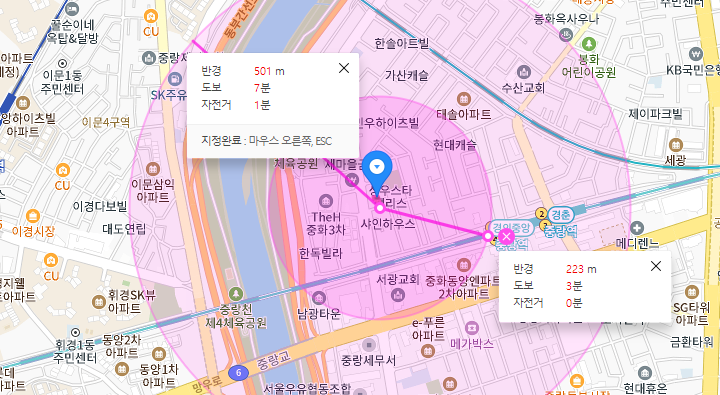 중화동 월주차│ 중랑구 중랑천로│중랑역, 초롱어린이공원 인근│월 8만원