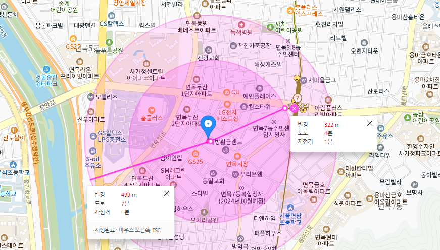 면목동 공영주차장│중랑구 면목로│사가정역, 면목7동주민센터 인근│월 10만원대