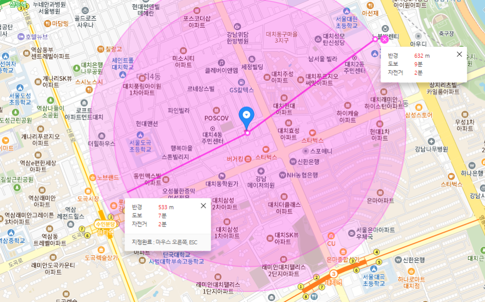 대치역 월주차│강남구 대치동 삼성로│한티역, 서울도곡초등학교 인근