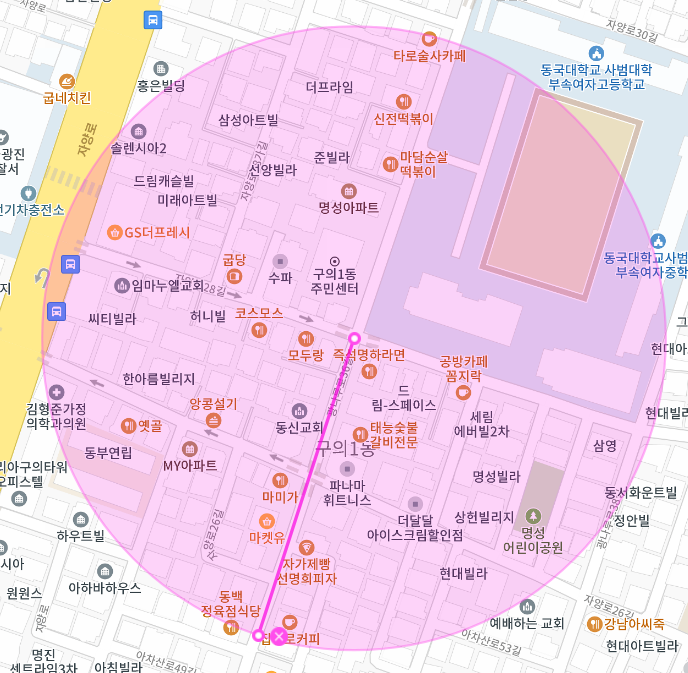 구의동 월주차 동대부여고 인근 주차장을 찾는 당신!