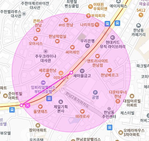 한남동 월주차 하나도 어렵지 않은 주차장 찾기