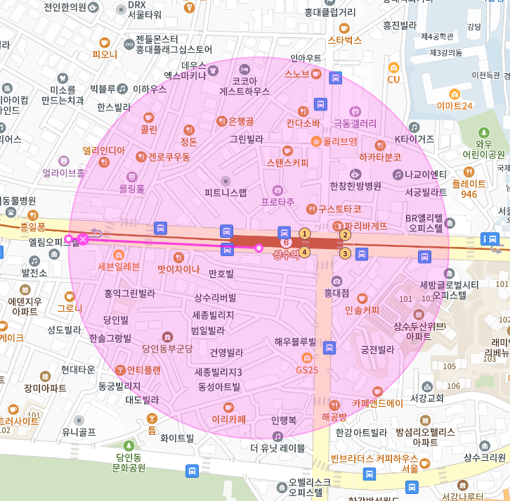 상수역 월주차, 4번 출구 앞에서 편리하게 주차장 이용하기