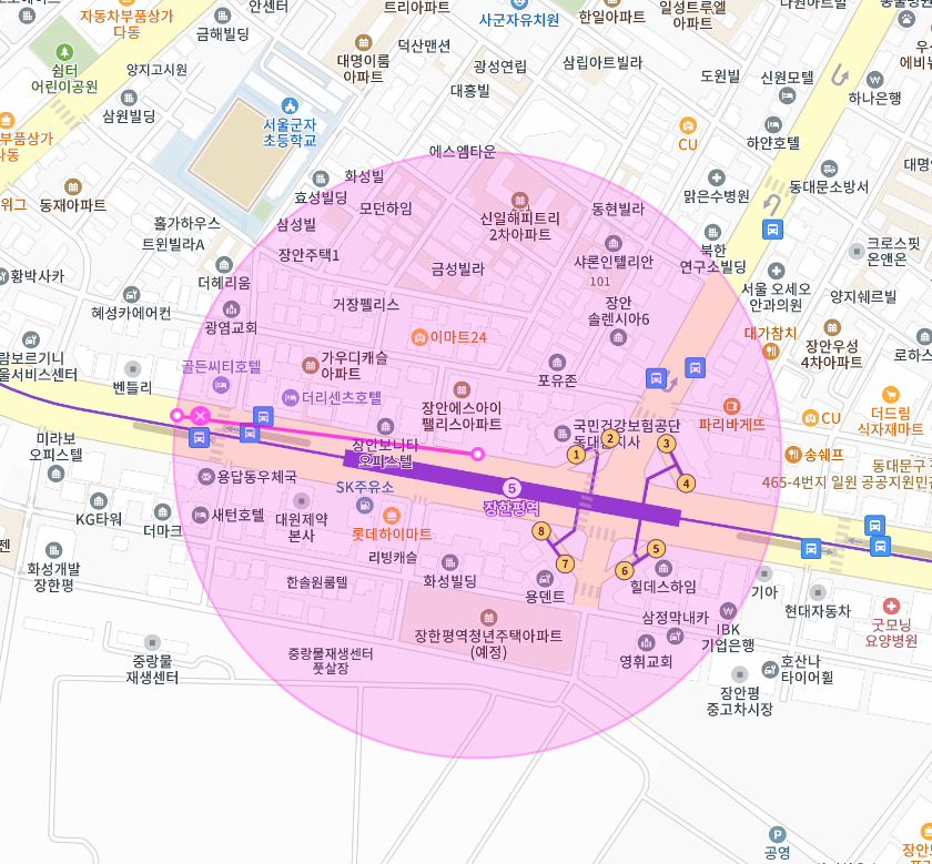 장한평역 월주차 1번출구 인근 가격, 위치, 이용방법까지 한 눈에