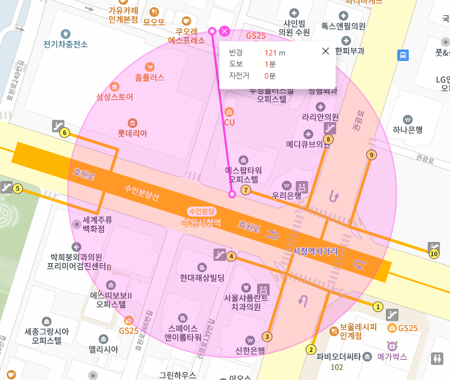 수원시청역 월주차 당신을 위한 합리적 선택 7번 출구 앞 주차