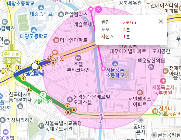 신설동역 월주차 서울용두초등학교 인근 최적의 주차장