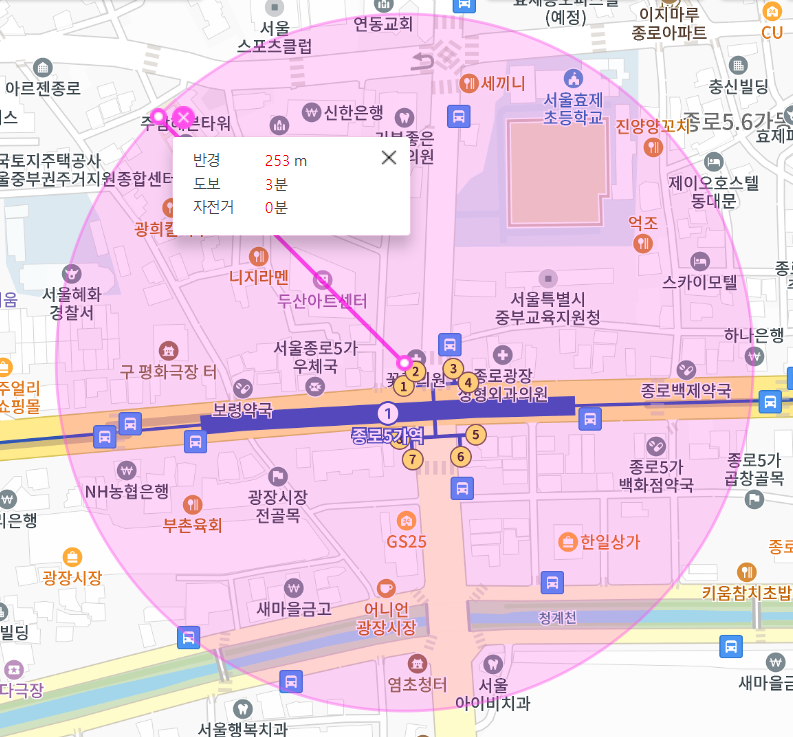 종로5가 월주차 종로 5가역 2번 출구 인근에서 주차장 찾기
