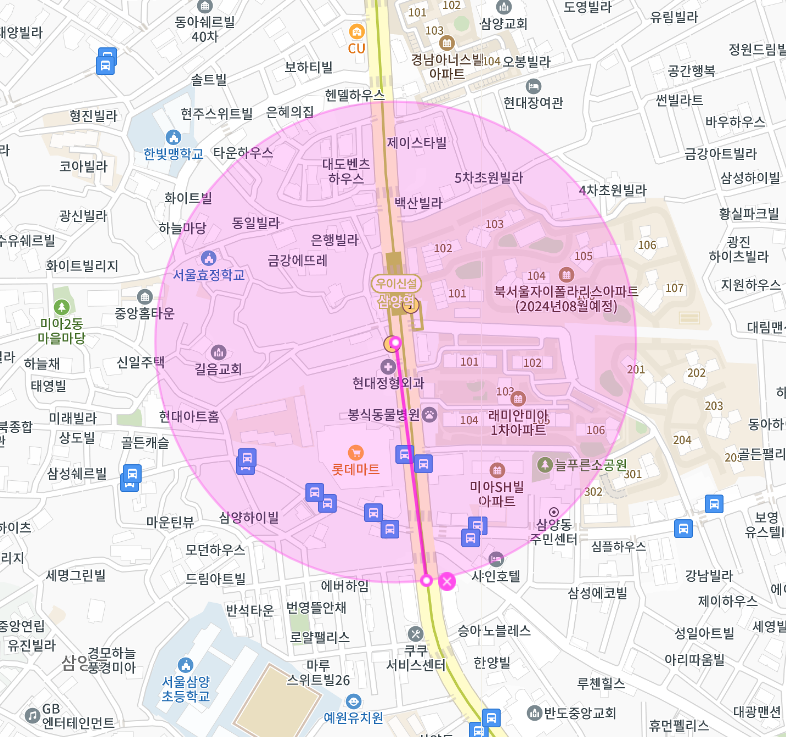 롯데마트 삼양점 월주차, 주차 고민은 주만사가 해결해드릴게요