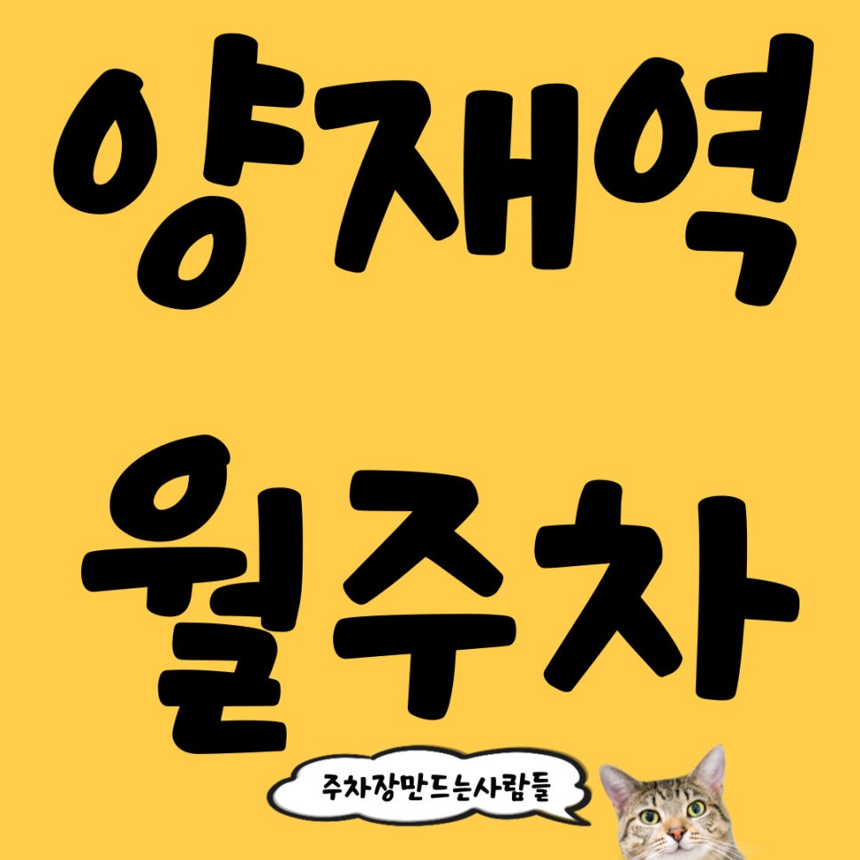 주만사로 찾는 양재역 월주차!