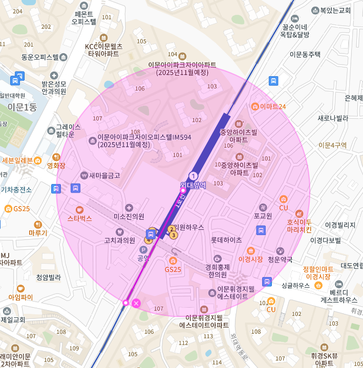 외대앞역 월주차 외대주차빌딩 공영주차장을 이용하세요