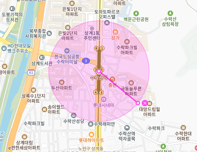 수락산역 월주차 _ 역세권/단일주차/자주식/SUV이하