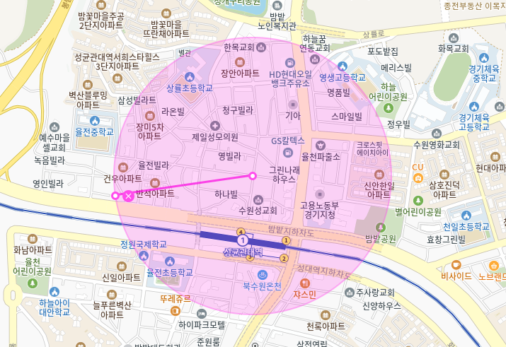 율전동 월주차_성균관대역이 1분 거리라고??