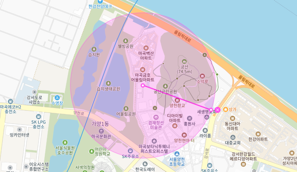 마곡동 월주차 _ 빈자리 단일 주차 가능한 기계식 주차장