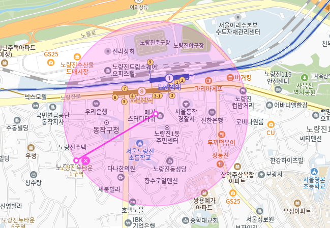 노량진역 월주차_노량진역 1분 거리 초역세권 주차장