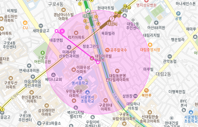 대림역 월주차_대림역, 영서중학교 1분 거리 주차장