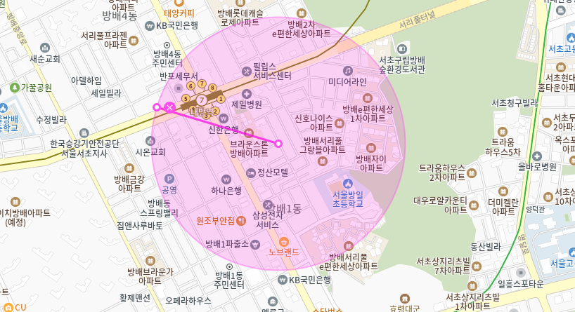 방배동 월주차_내방역, 방일 초등학교 근처 주차장