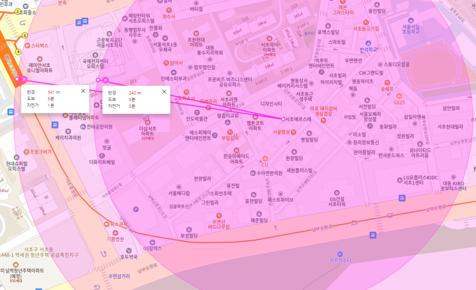 남부터미널 국제전자센터 주차장, 단일 주차, 빈자리 주차 효율적인 주차장