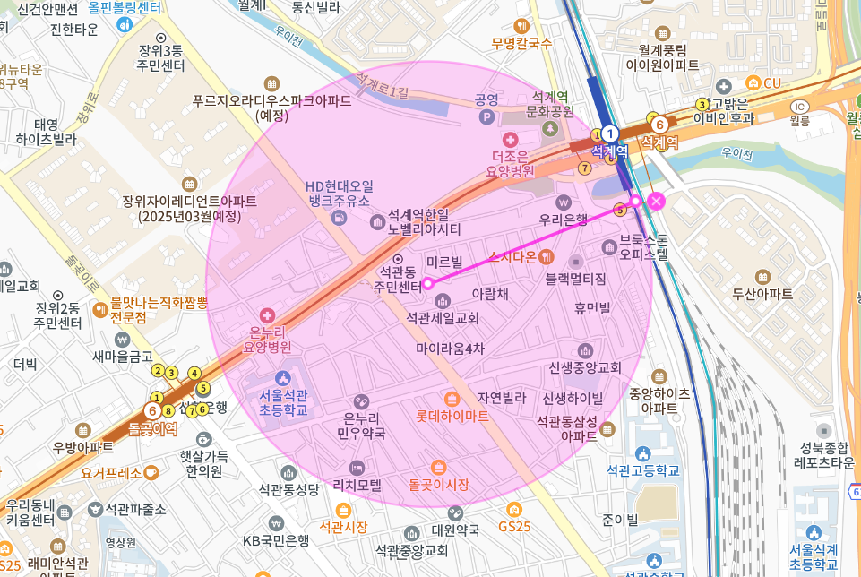 석관동 월주차 _ 석관동 주민센터 인근 평일 주차장