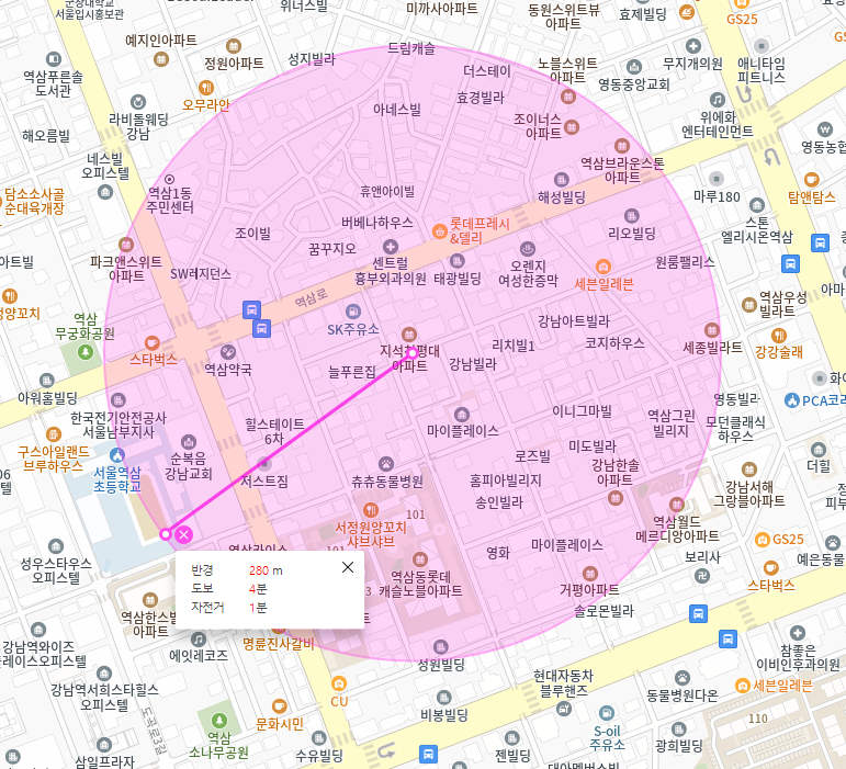 역삼동 월주차, 꽁꽁 얼어붙은 주차장 위로 주만사가 걸어 다닙니다