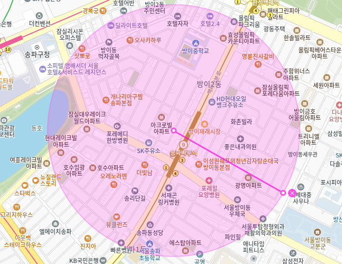 송파구 월주차_ 송파나루역 2번출구 바로 앞 역세권 주차장