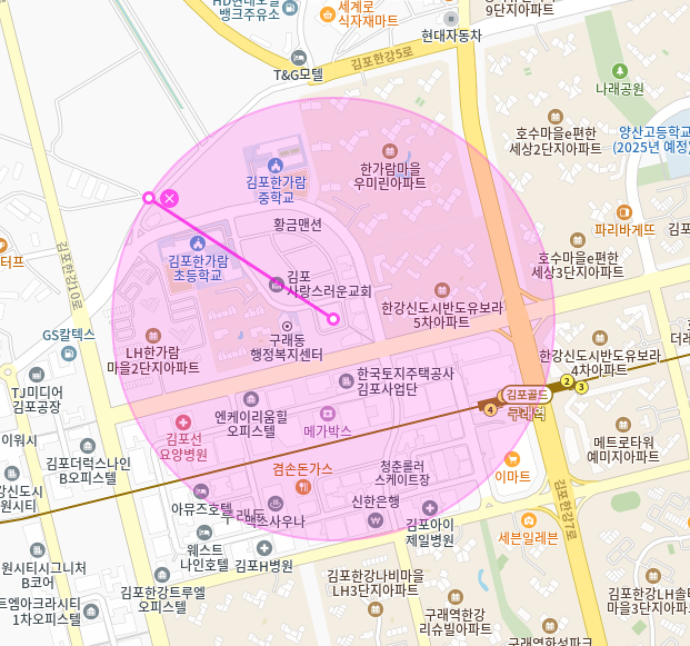 구래동 월주차_구래역 인근 김포 그랑프라자 제휴 월주차장