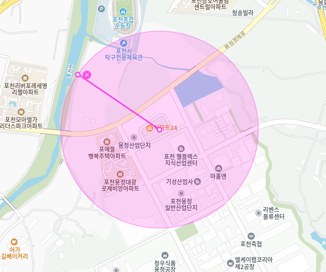 포천시 월주차_군내면 용정산업단지 제휴 월주차장