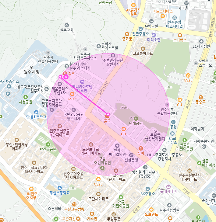 무실동 월주차_원주시청 인근 나이스파크 무실동 제휴 월주차장