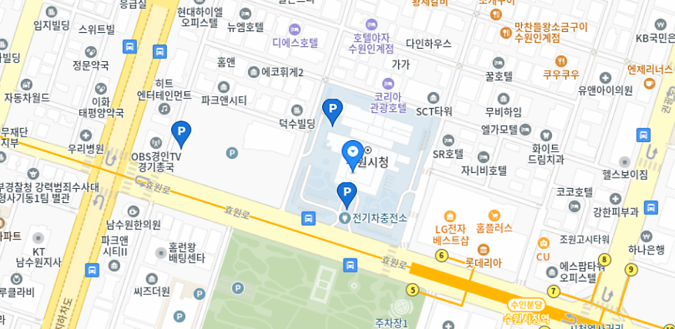 수원 공영주차장 _ 수원 시청 주변 공영주차장 정보