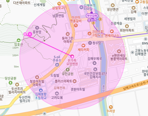 김해시 월주차_전하동 한가족요양병원 Tmap 제휴 월주차장