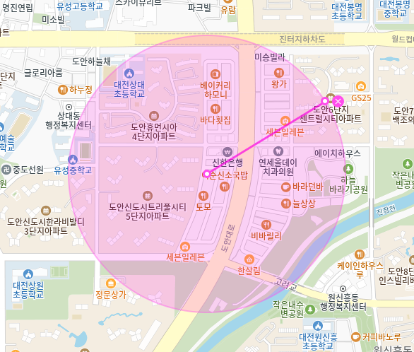상대동 월주차_대전 유성구 Tmap 제휴 도안주차장