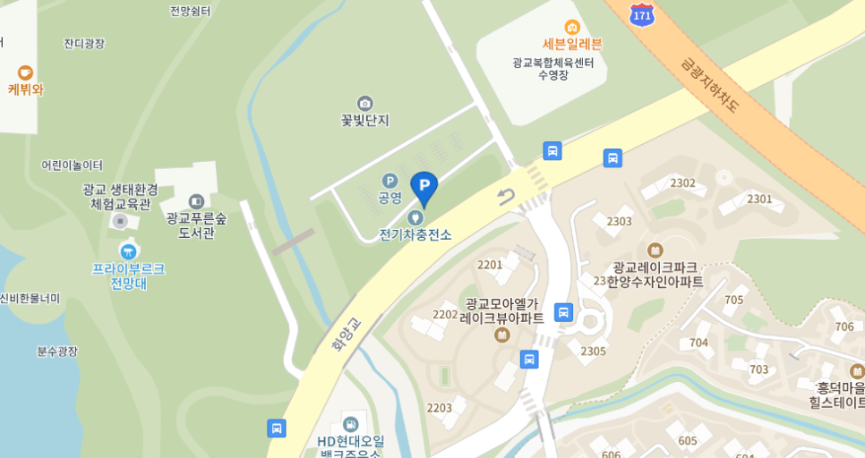 광교 호수공원 공영주차장_ 위치 및 상세 정보