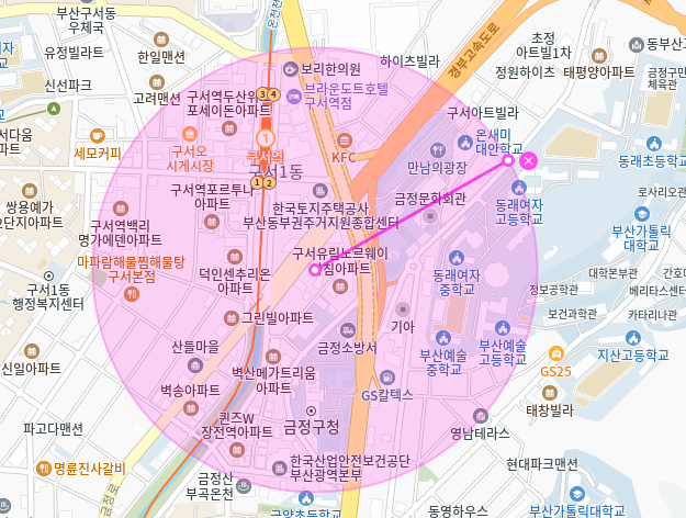 구서역 월주차_부산 금정구 Tmap 제휴 선국빌딩야외주차장